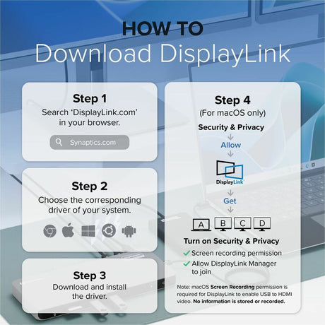 Plugable Thunderbolt 4 Dock for Quad Monitors 100W, Thunderbolt Docking Station