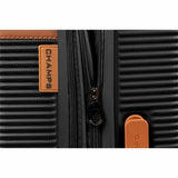 CHAMPS Vintage III Collection - 3-piece Hardside Luggage set - Black
