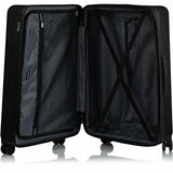 CHAMPS Iconic Collection - 3-piece Hardside Luggage set - Black