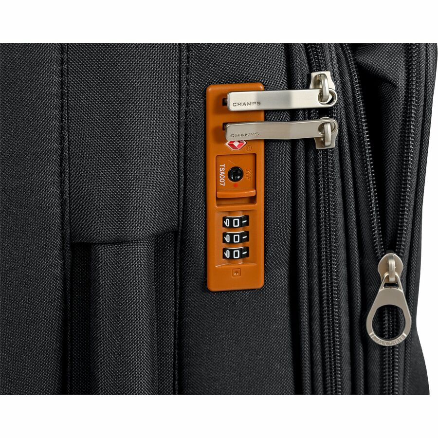 CHAMPS Classic Collection - 3-piece Softside Luggage set - Black