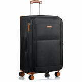 CHAMPS Classic Collection - 3-piece Softside Luggage set - Black