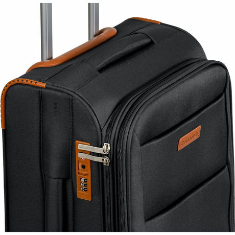 CHAMPS Classic Collection - 3-piece Softside Luggage set - Black