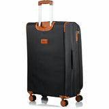 CHAMPS Classic Collection - 3-piece Softside Luggage set - Black