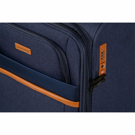 CHAMPS Classic II Collection - 3-piece Softside Luggage set - Navy