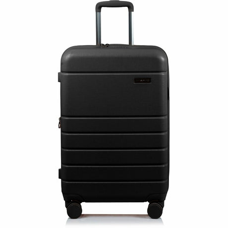 CHAMPS Linen Collection - 3-piece Hardside Luggage set - Black