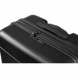 CHAMPS Linen Collection - 3-piece Hardside Luggage set - Black