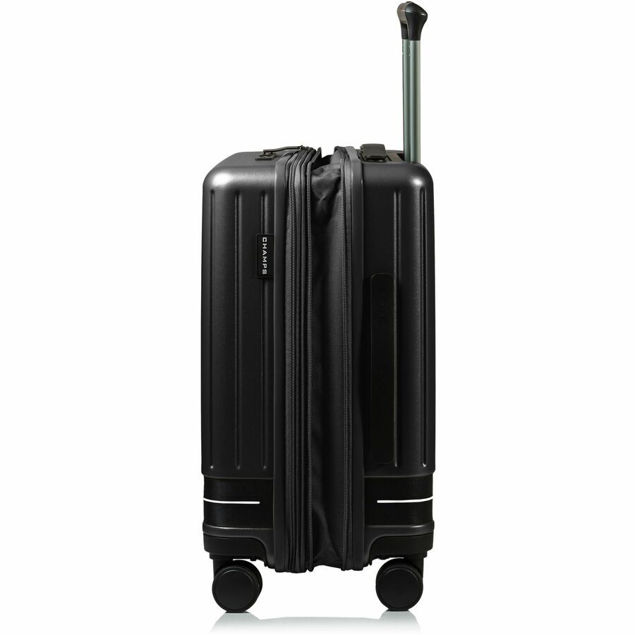 CHAMPS Fresh II Collection - 3-piece Hardside Luggage set - Black