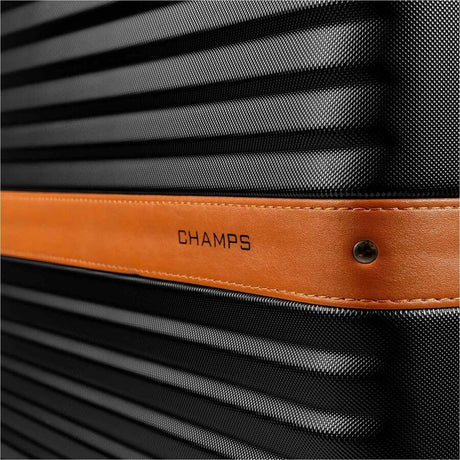 CHAMPS Vintage II Collection - 3-piece Hardside Luggage set - Black