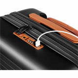 CHAMPS Vintage II Collection - 3-piece Hardside Luggage set - Black