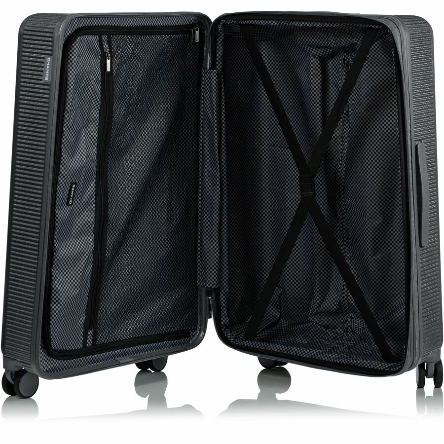 CHAMPS Iconic Collection - 3-piece Hardside Luggage set - Silver