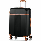 CHAMPS Vintage Collection - 2-piece Hardside Luggage set - Black