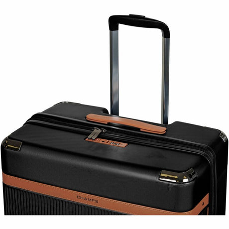 CHAMPS Vintage Air Collection - 3-piece Hardside Luggage set - Black