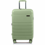 CHAMPS Linen Collection - 3-piece Hardside Luggage set - Green