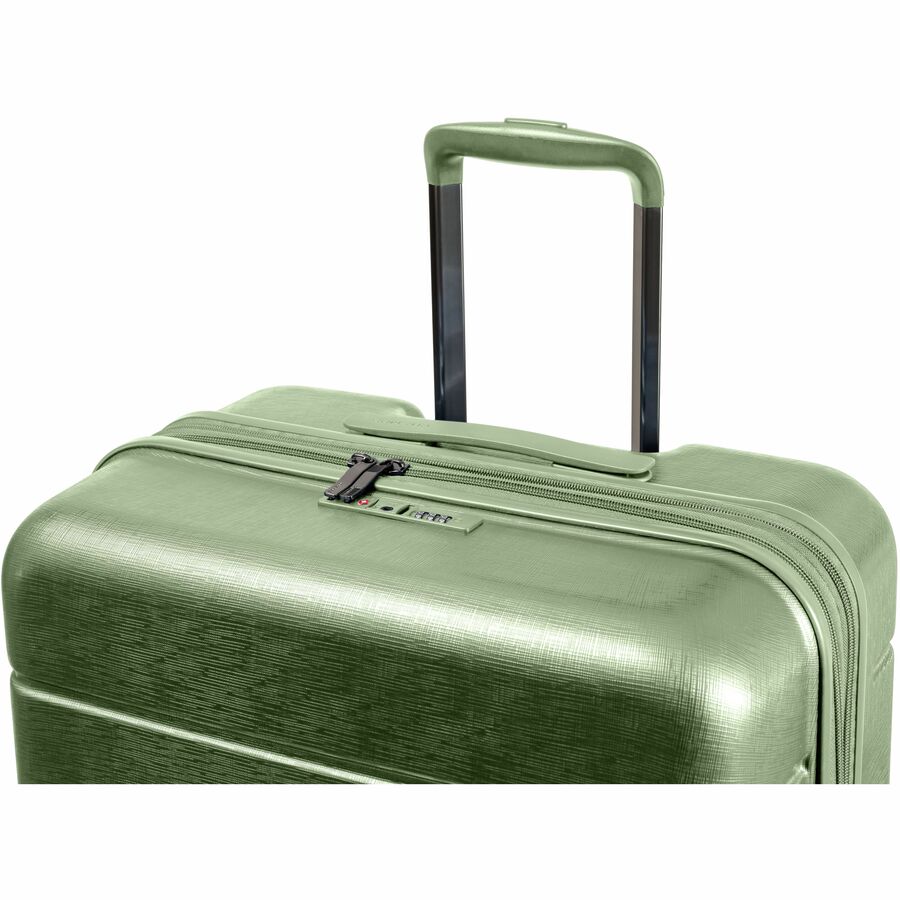 CHAMPS Linen Collection - 3-piece Hardside Luggage set - Green