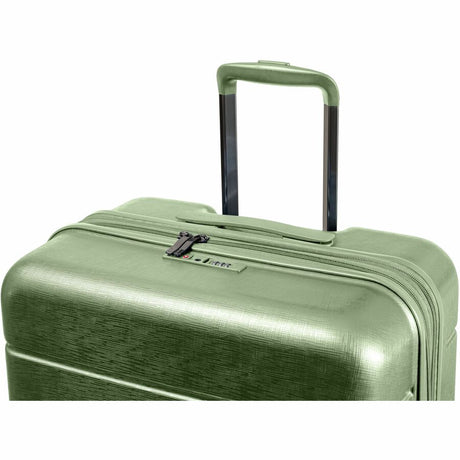 CHAMPS Linen Collection - 3-piece Hardside Luggage set - Green