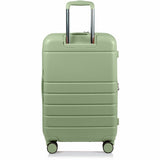 CHAMPS Linen Collection - 3-piece Hardside Luggage set - Green