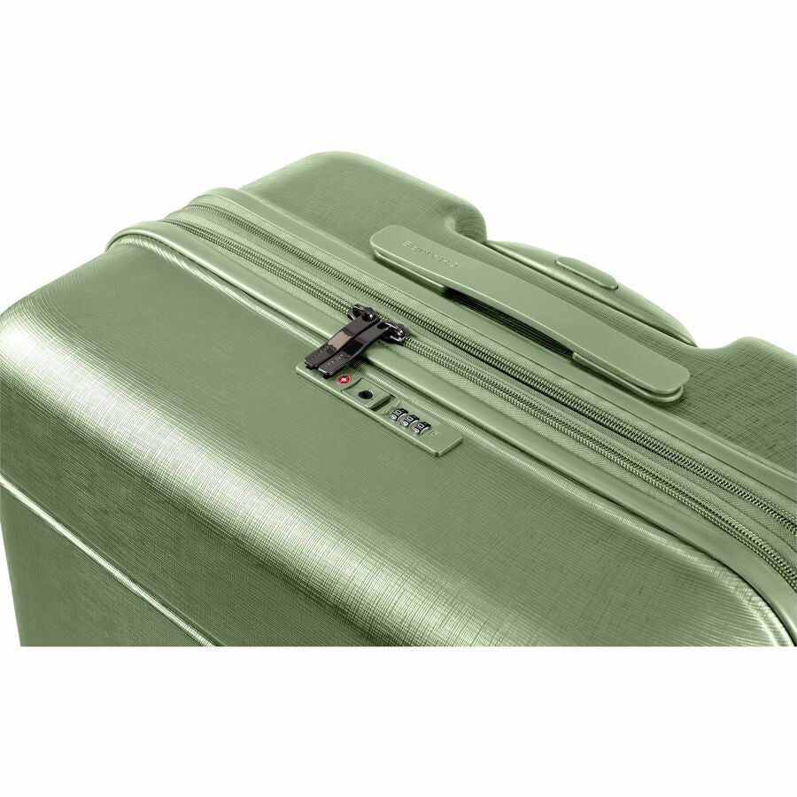 CHAMPS Linen Collection - 3-piece Hardside Luggage set - Green