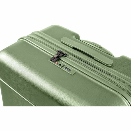 CHAMPS Linen Collection - 3-piece Hardside Luggage set - Green