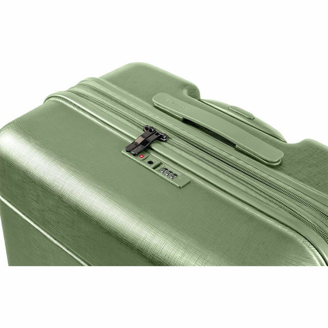 CHAMPS Linen Collection - 3-piece Hardside Luggage set - Green