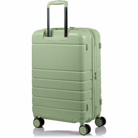CHAMPS Linen Collection - 3-piece Hardside Luggage set - Green