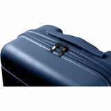 CHAMPS Linen Collection - 3-piece Hardside Luggage set - Navy