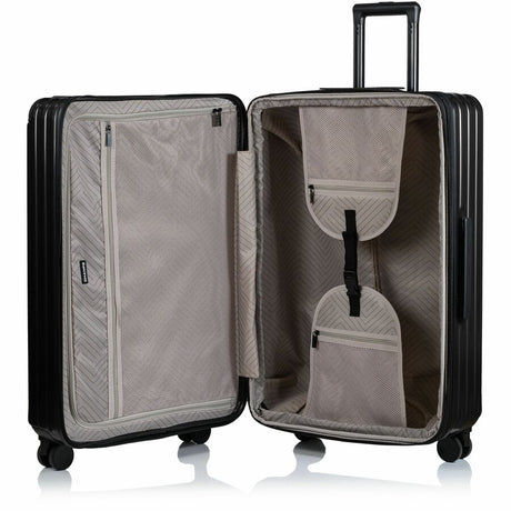 CHAMPS Element Collection - 3-piece Hardside Luggage set - Black