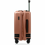 CHAMPS Fresh II Collection - 3-piece Hardside Luggage set - Pink