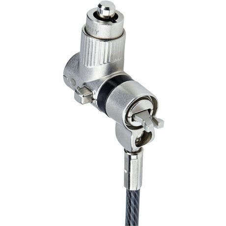 StarTech.com 3-in-1 Universal Laptop Lock 6.6ft, Master Keyed Locking Cable, Security Cable, Compatible w/Noble Wedge&reg;/Nano/K-Slot