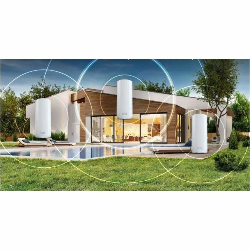 Netgear Orbi RBE770 Tri Band Wi-Fi 7 IEEE 802.11be 11 Gbit/s Wireless Range Extender