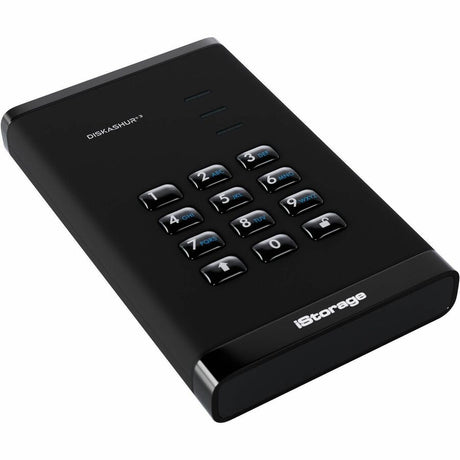 iStorage diskAshur3 5 TB Portable Hard Drive | Black | Incorporated Common Criteria EAL 5+ | PIN protected | AES 256-bit Full Disk Hardware Encryption | Dust/Water Resistant | TAA Compliant
