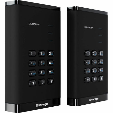 iStorage diskAshur3 8 TB Portable Solid State Drive | Black | Incorporated Common Criteria EAL 5+ | PIN protected | AES 256-bit Full Disk Hardware Encryption | Dust/Water Resistant | TAA Compliant