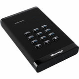 iStorage diskAshur3 4 TB Portable Solid State Drive | Black | Incorporated Common Criteria EAL 5+ | PIN protected | AES 256-bit Full Disk Hardware Encryption | Dust/Water Resistant | TAA Compliant