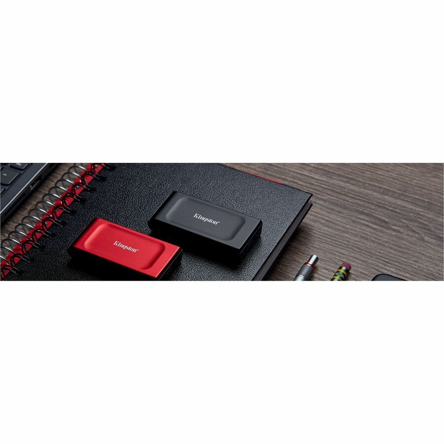 Kingston XS1000 1 TB Portable Solid State Drive - External - Red