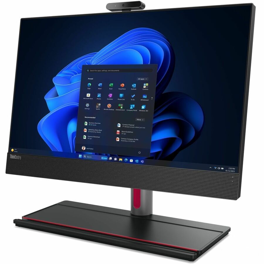 Lenovo ThinkCentre M90a Gen 5 12SH0029US All-in-One Computer - Intel Core i7 14th Gen i7-14700 - vPro Technology - 32 GB - 512 GB SSD - 23.8" Full HD - Desktop - Black