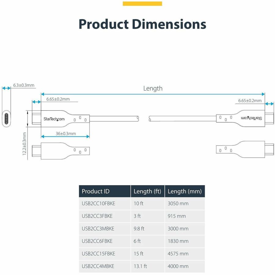 6FT USB-C CABLE CHARGER CORD