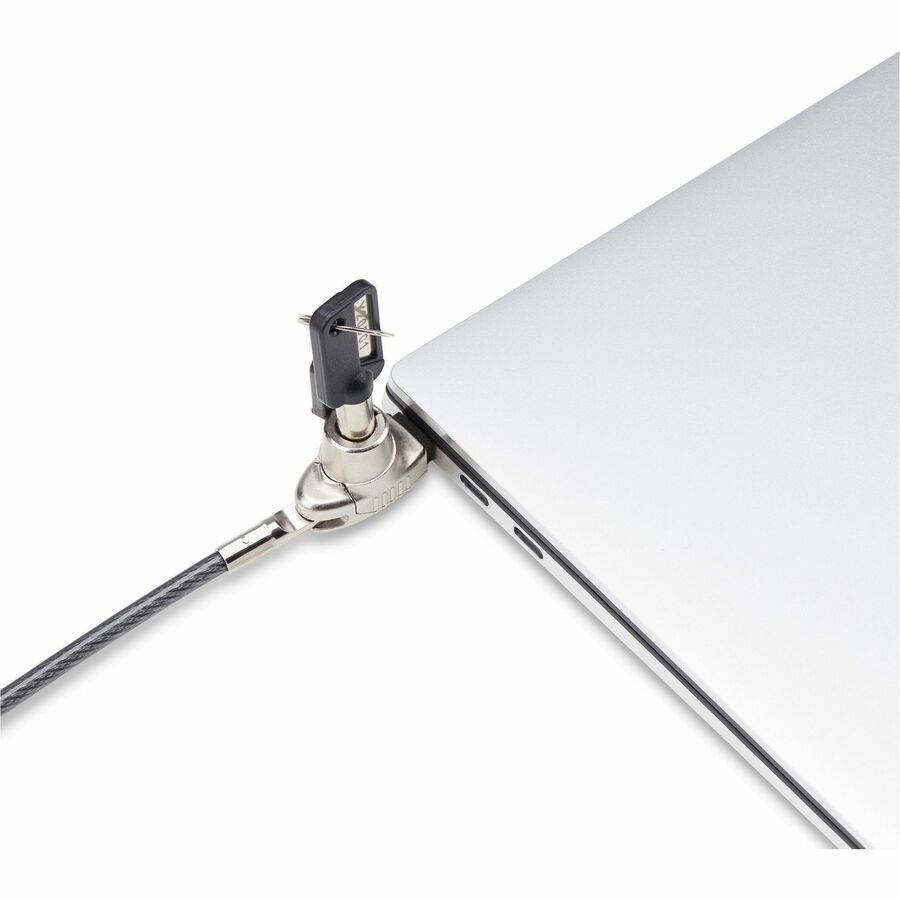 StarTech.com Slim Lock Noble Wedge&reg; Slot Compatible, 6.6ft (2m) Keyed Locking Cable, Desk Anti-Theft Security For Laptop/Notebook Computer
