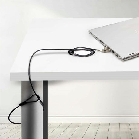 StarTech.com Slim Lock Noble Wedge&reg; Slot Compatible, 6.6ft (2m) Keyed Locking Cable, Desk Anti-Theft Security For Laptop/Notebook Computer