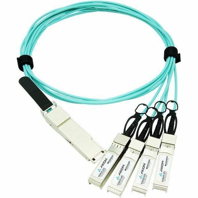 Axiom 100GBASE-AOC QSFP28 to 4 SFP28 Active Optical Cable Dell Compatible 10m