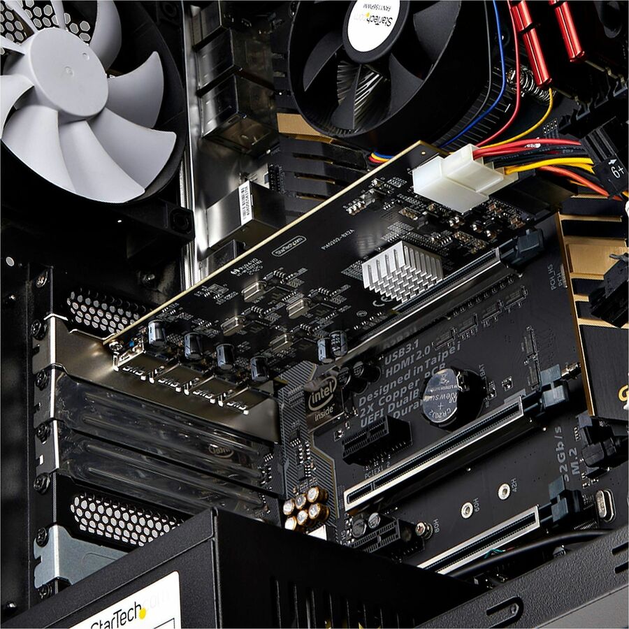 StarTech.com 4-Port USB PCIe Card, USB 3.2 5Gbps, PCI Express Expansion Card with 4x Independent USB Controllers, 4x USB-A Ports