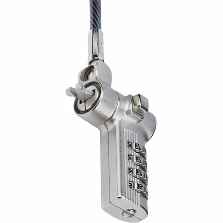 StarTech.com Universal Laptop Cable Lock 6.6ft, Serialized Combo Security Cable For Notebook, Compatible w/Noble Wedge&reg;/Nano/K-Slot