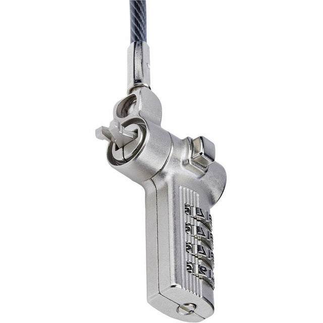 StarTech.com Universal Laptop Cable Lock 6.6ft, Serialized Combo Security Cable For Notebook, Compatible w/Noble Wedge&reg;/Nano/K-Slot