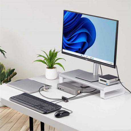 StarTech.com Peripheral Cable Anchor Lock, Secure Keyboard/Mouse For Shared Computer, Cable Trap w/Metal Plate, Use w/Laptop Security Cable