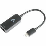 V7 2.5G Ethernet Adapter USB-C Male to RJ45 Female Black