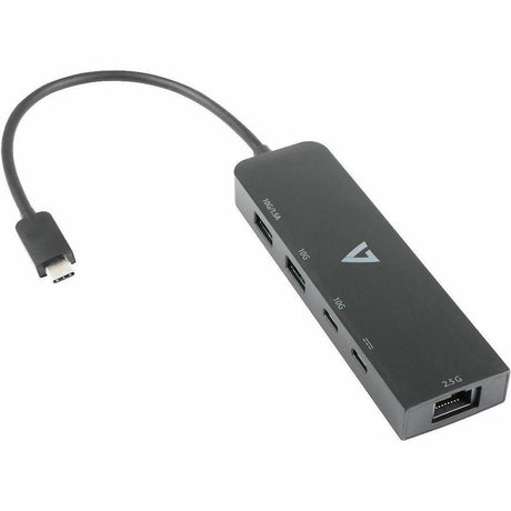 V7 V7UCRJ25GHUB-BLK USB/Ethernet Combo Hub