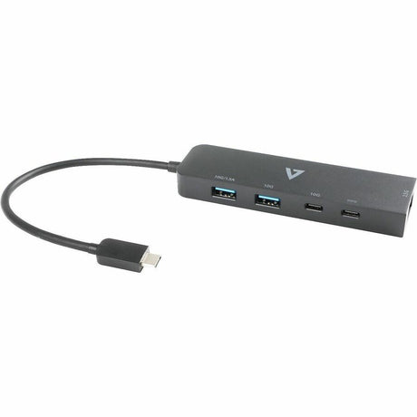 V7 V7UCRJ25GHUB-BLK USB/Ethernet Combo Hub