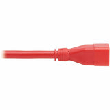 EXT CBL C20 TO C19 20A RED 6FT