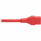 EXT CBL C20 TO C19 20A RED 2FT