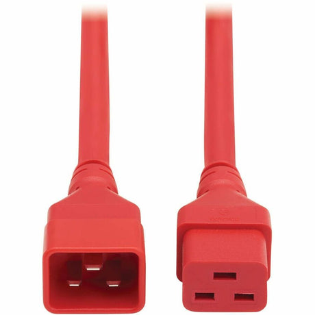 Eaton Tripp Lite Series Power Extension Cord, C20 to C19 - Heavy-Duty, 20A, 250V, 12 AWG, 2 ft. (0.6 m), Red