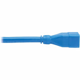 EXT CORD C20 C19 20A BLUE 2FT