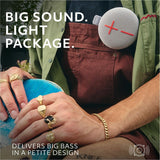 ULTIMATE EARS MINIROLL Ultra-Portable Waterproof Bluetooth Speaker, Big Bass, IP67 Dustproof, 131 ft (40 m) Range - Revive Grey